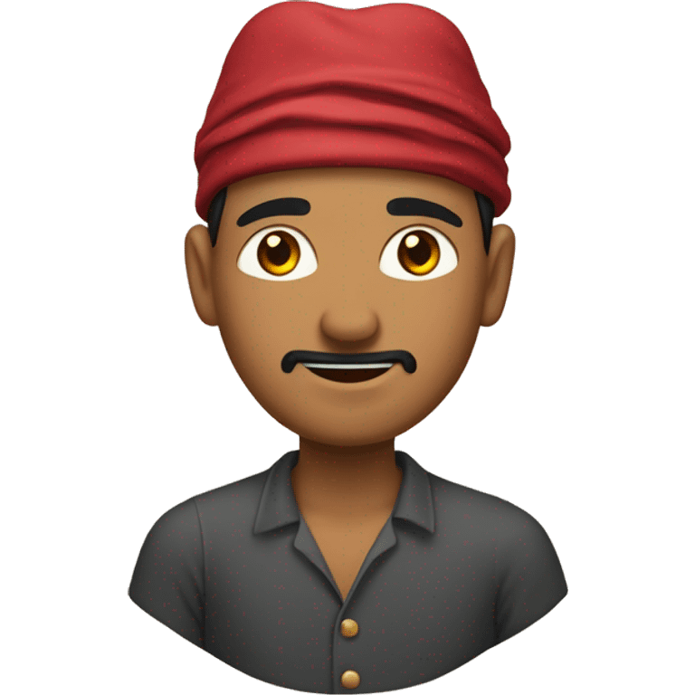 Nepal man wth a Dhaka topi  emoji