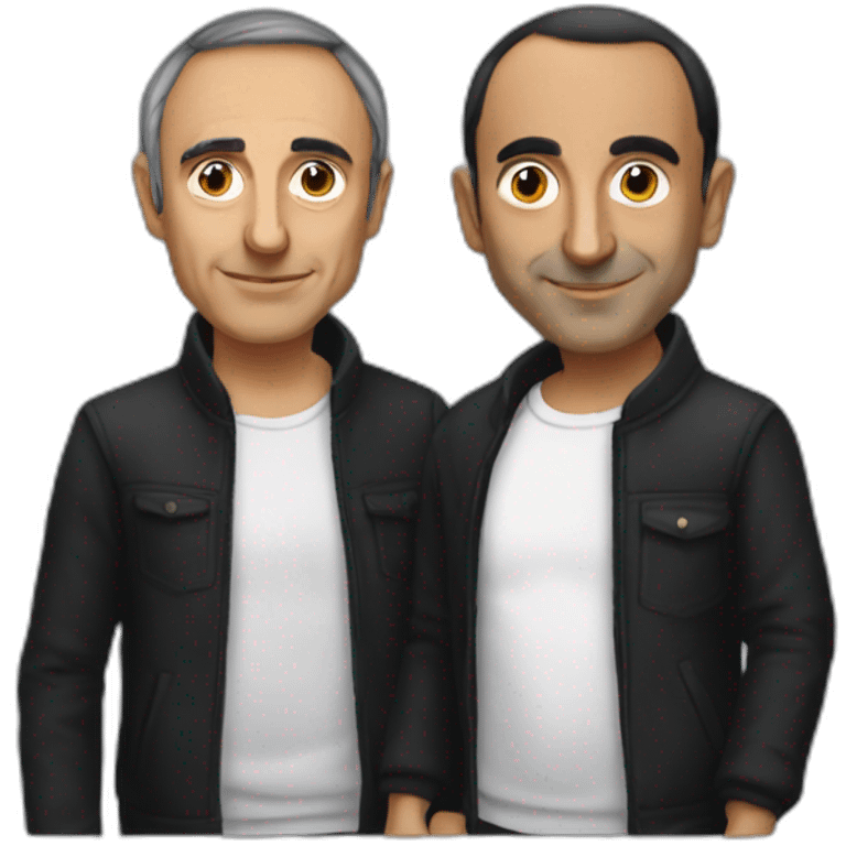 Eric Zemmour et son ami de couleur noir emoji