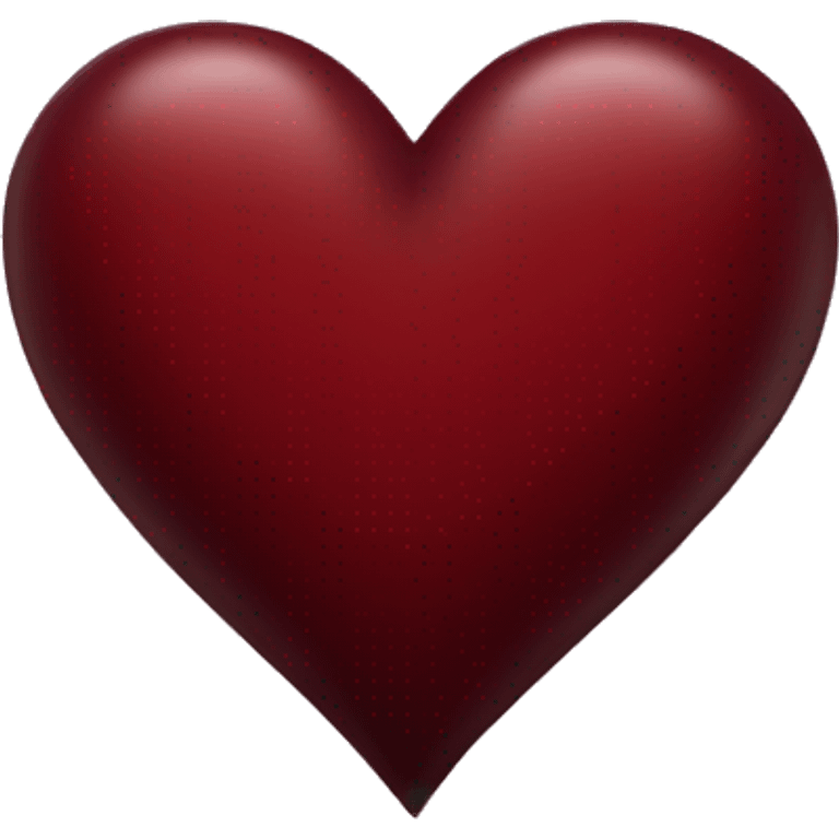 Dark red heart emoji