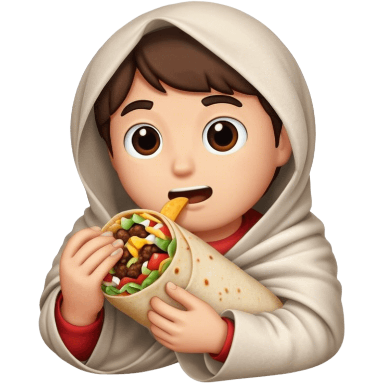 eating a burrito  emoji