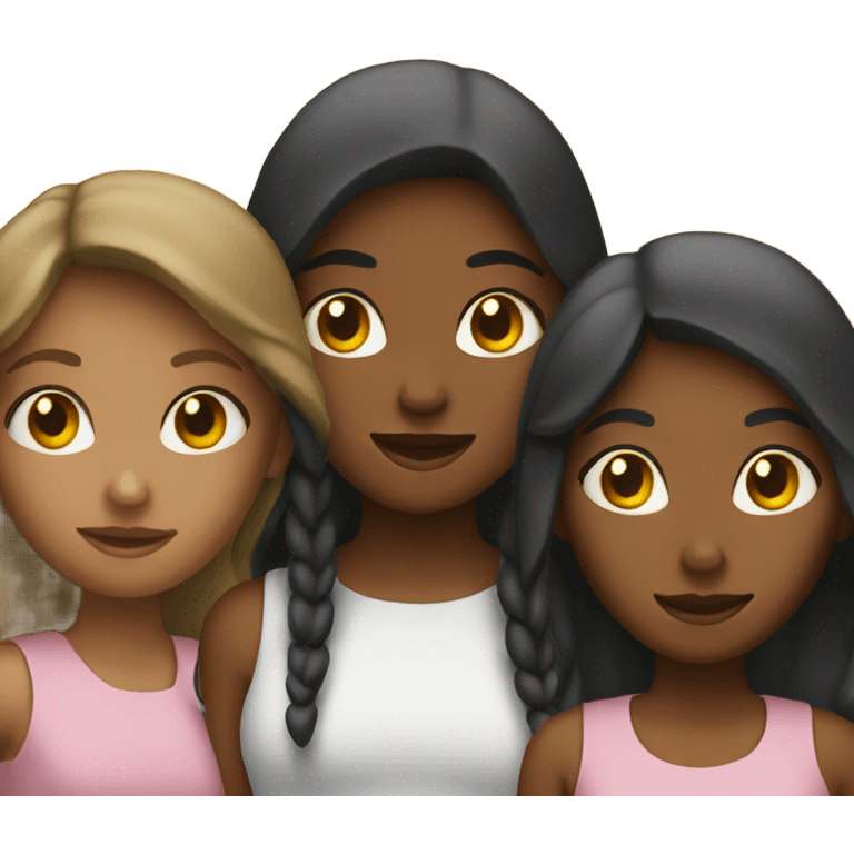 three girls emoji