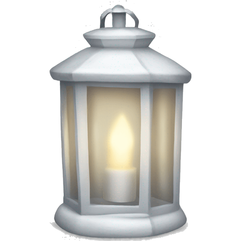 White Christmas lantern  emoji