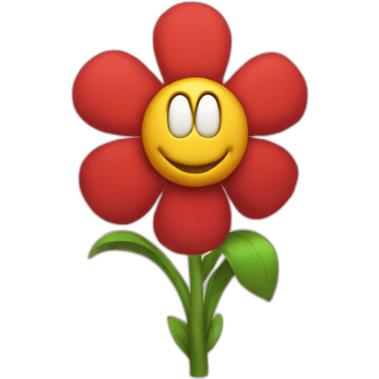 Mario flower emoji