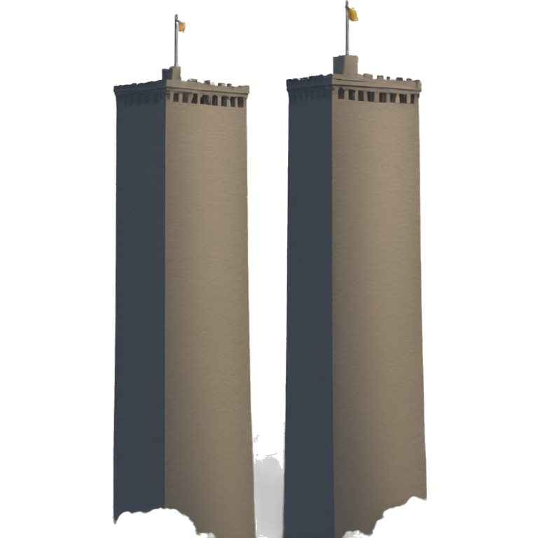 Add two towers  emoji