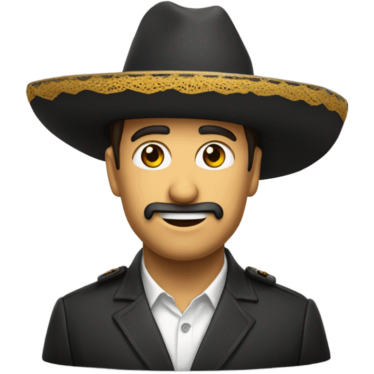 señor con un sombrero de fiesta  emoji