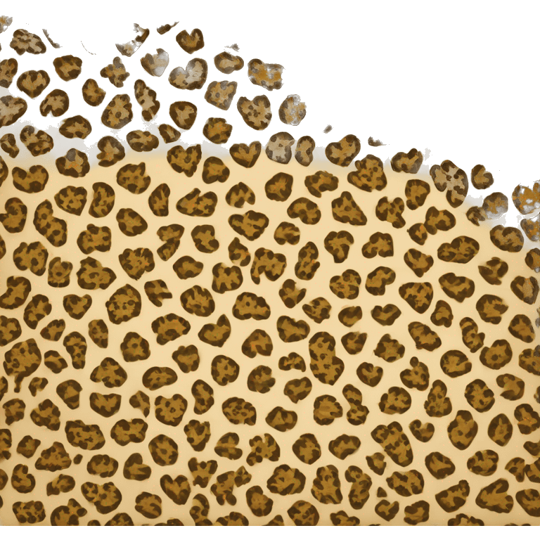 Leopard heart print emoji