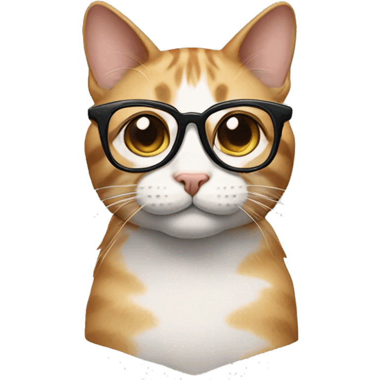 Cat with glasses emoji