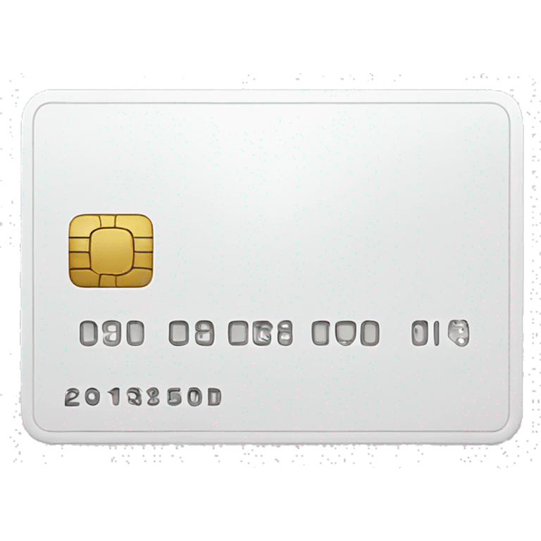 White Credit Card emoji