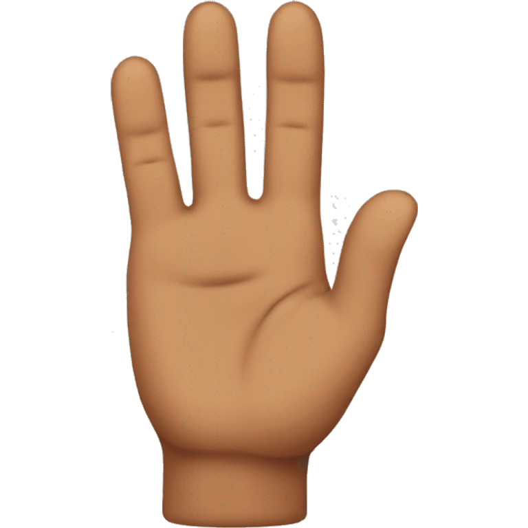 Brown finger pointed down emoji