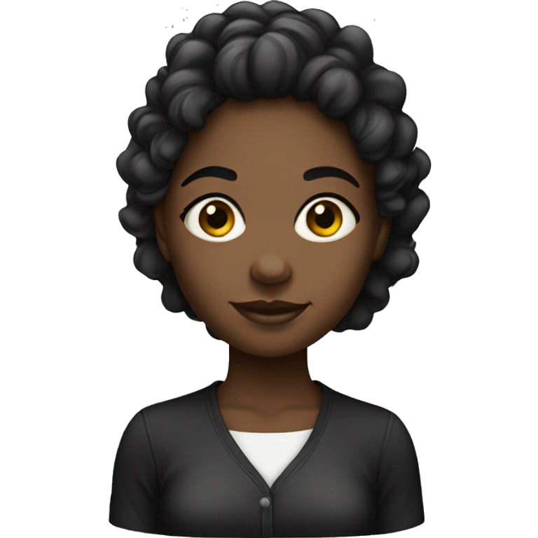 A black clean girl emoji