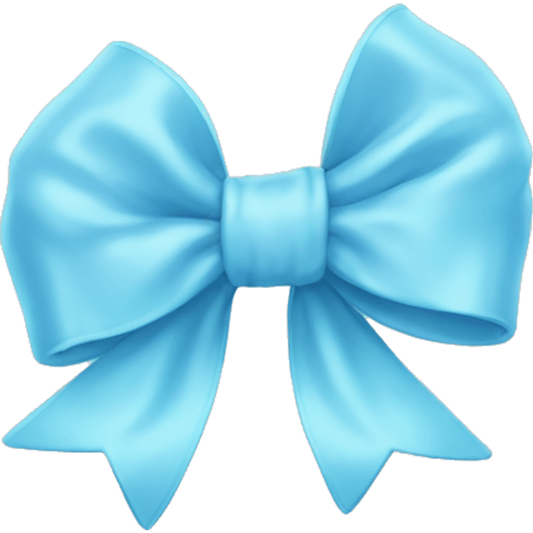 Baby blue bow emoji