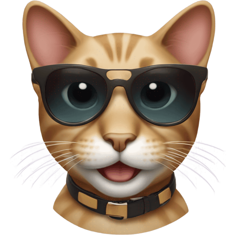 Cat with sunglasses emoji