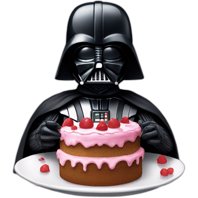 Darth vader eat cake emoji