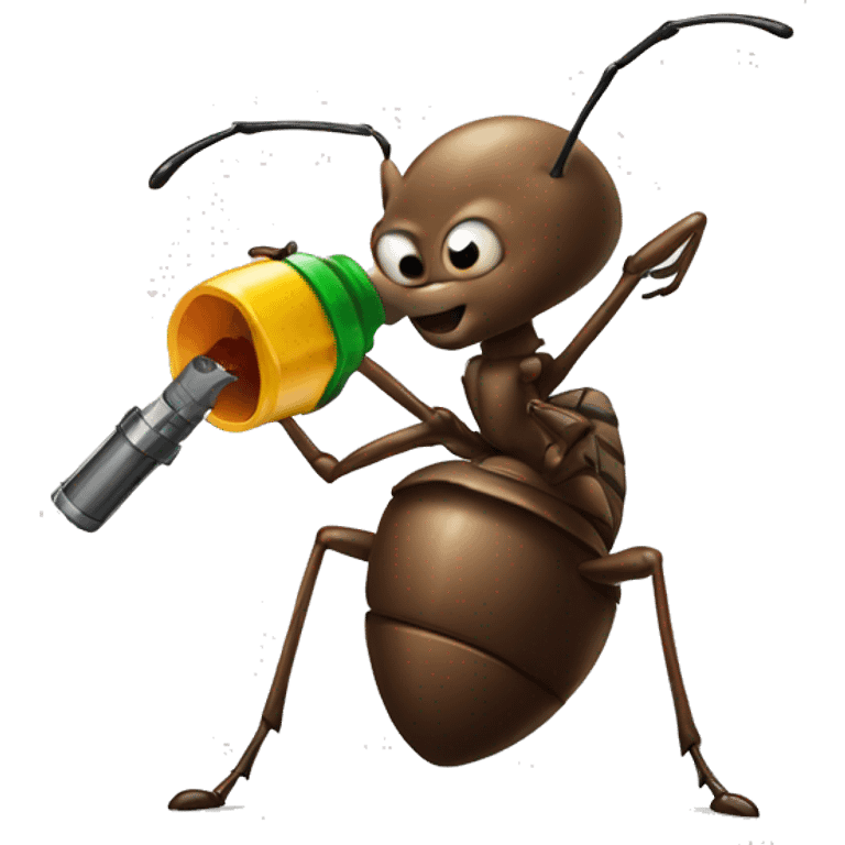 ant holding a grenade  emoji