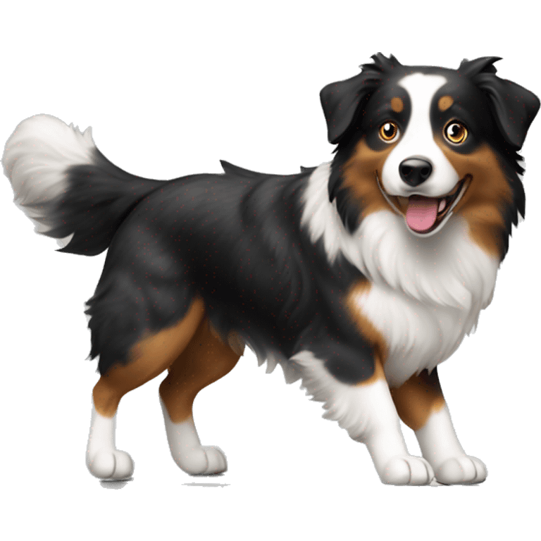 Anvil with Jumping Australian shepherd  emoji