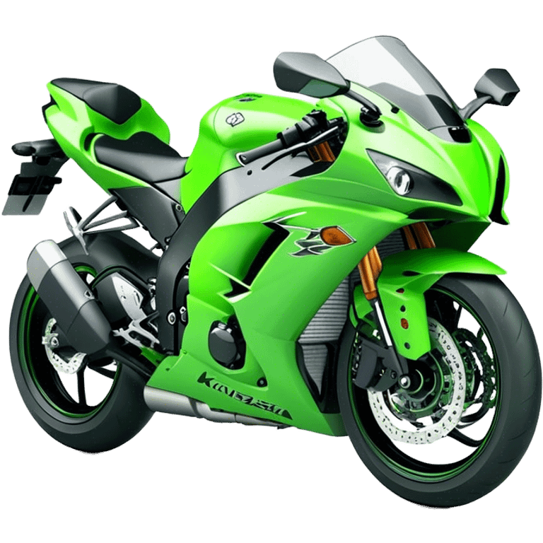 Kawasaki Ninja (Sportbike) - Kawasaki Ninja ZX-10R (Model Year: 2022) (Iconic colour: Green) emoji