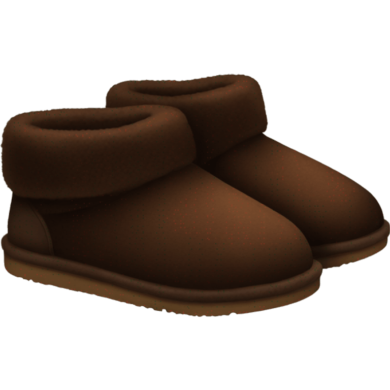 dark brown ugg slippers emoji