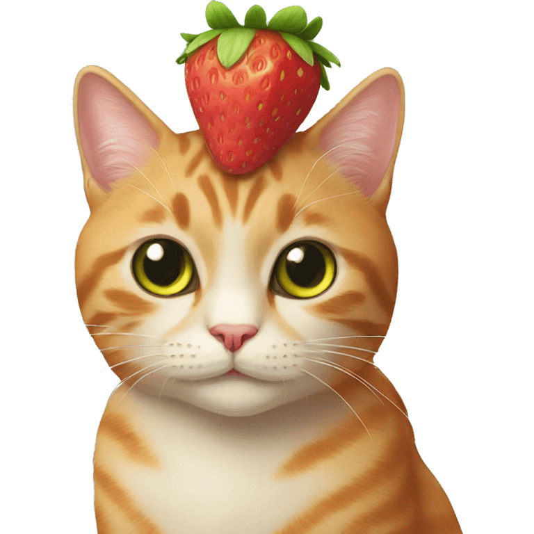 strawberry cat emoji