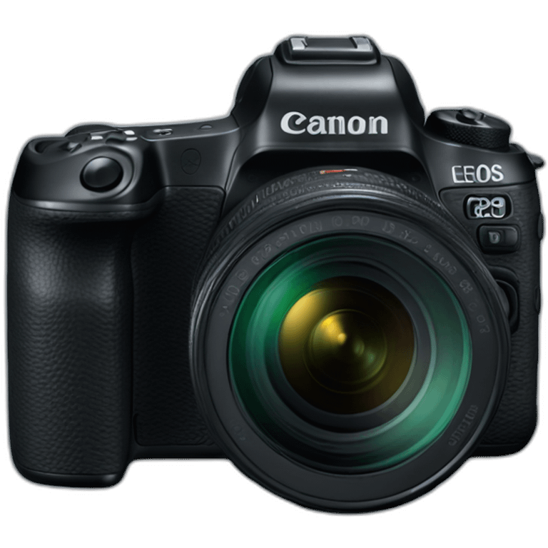 black Canon EOS R emoji