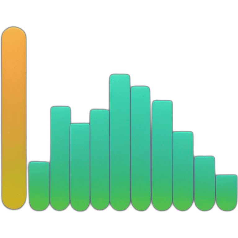 graph bar increasing by line emoji