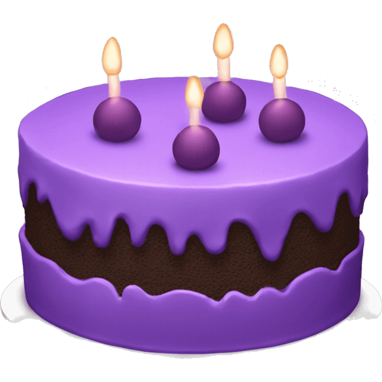 Purple cake emoji