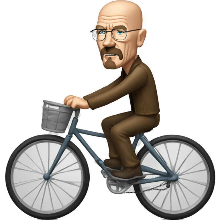 walter white on a bicycle emoji