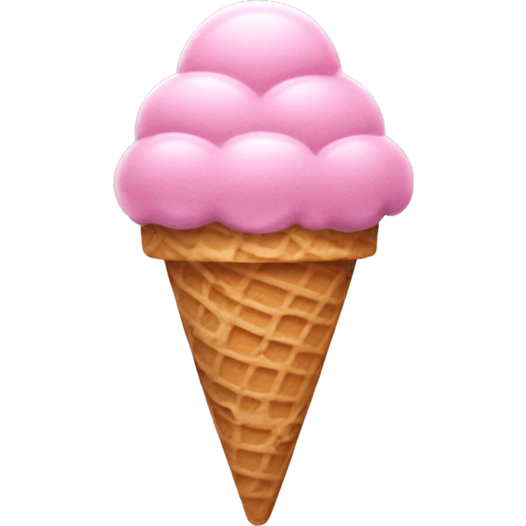 Pink ice cream  emoji