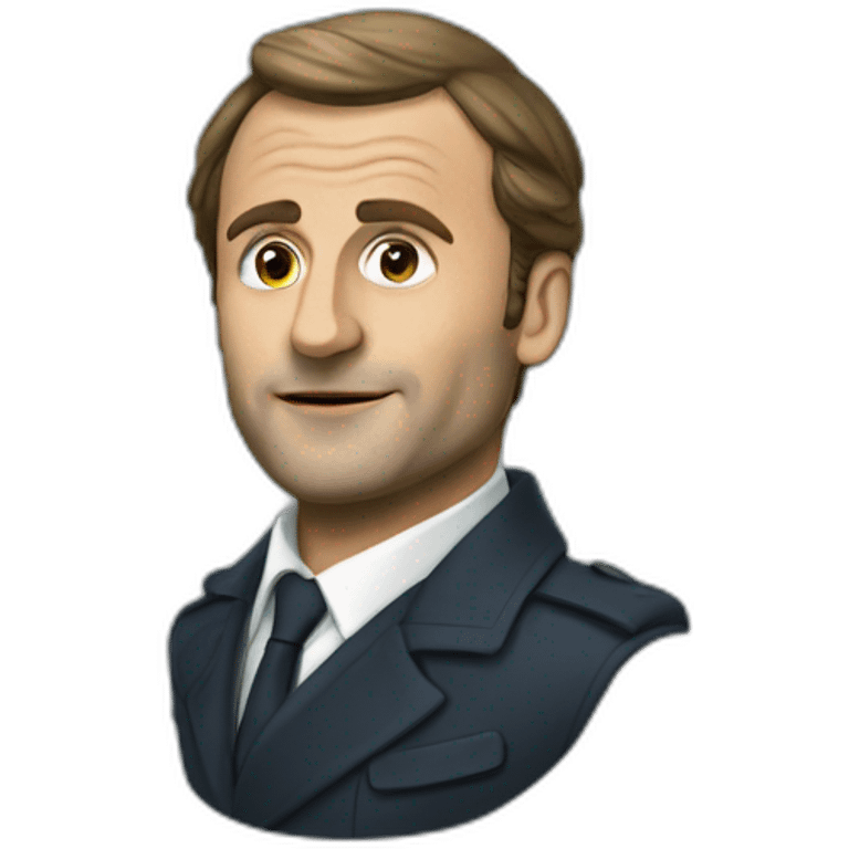 Macron as mackerel emoji