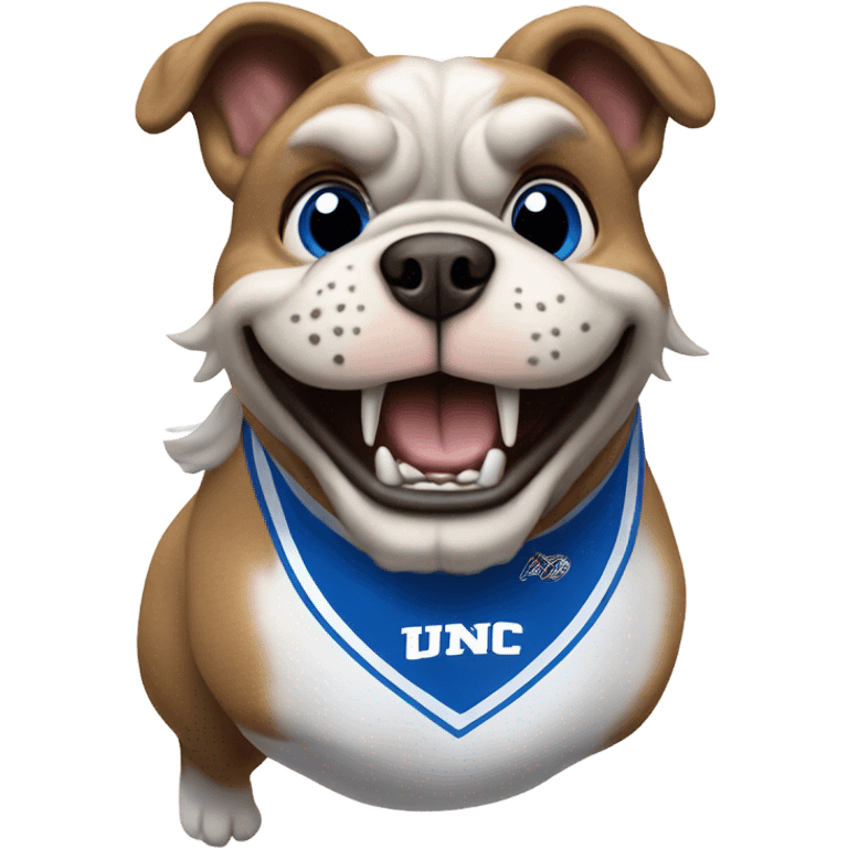 UNC Asheville bulldog cheering emoji