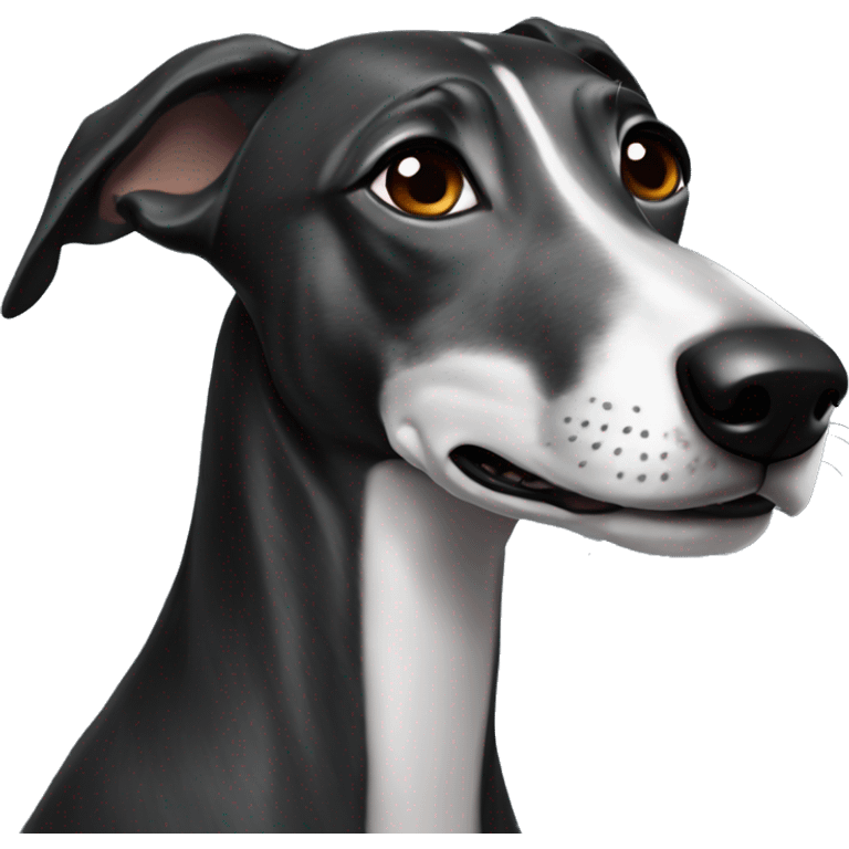 Black Wheaton greyhound  emoji