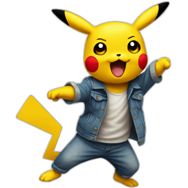 Pikachu qui danse emoji