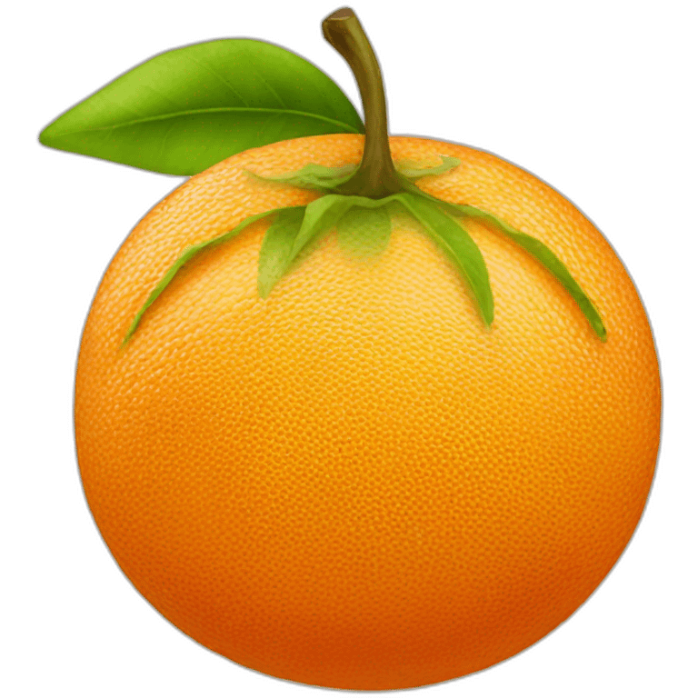 a juicy orange emoji