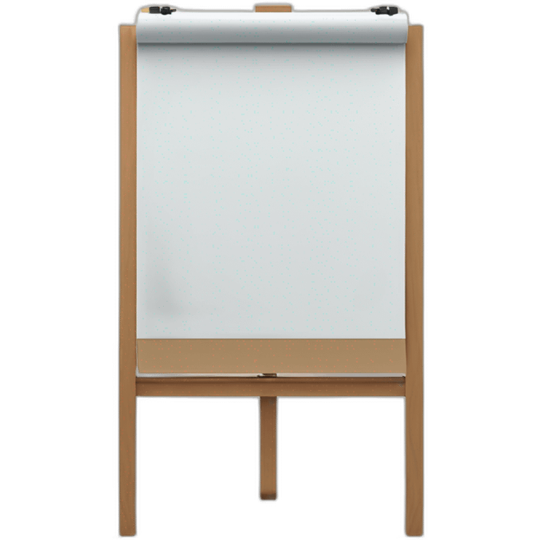 marker board Flipchart without face emoji