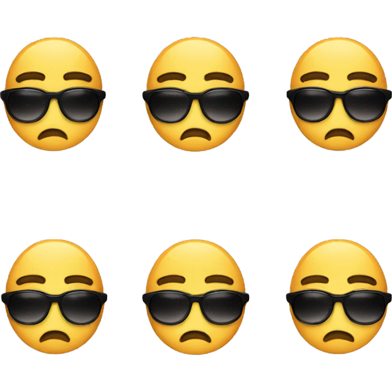 sad face with sunglasses  emoji