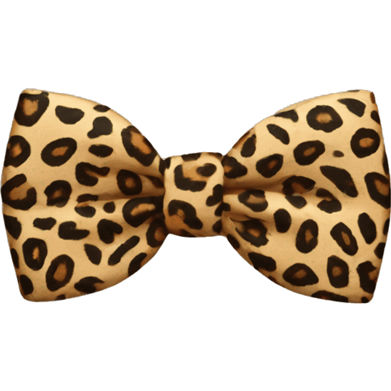 leopard print bow  emoji