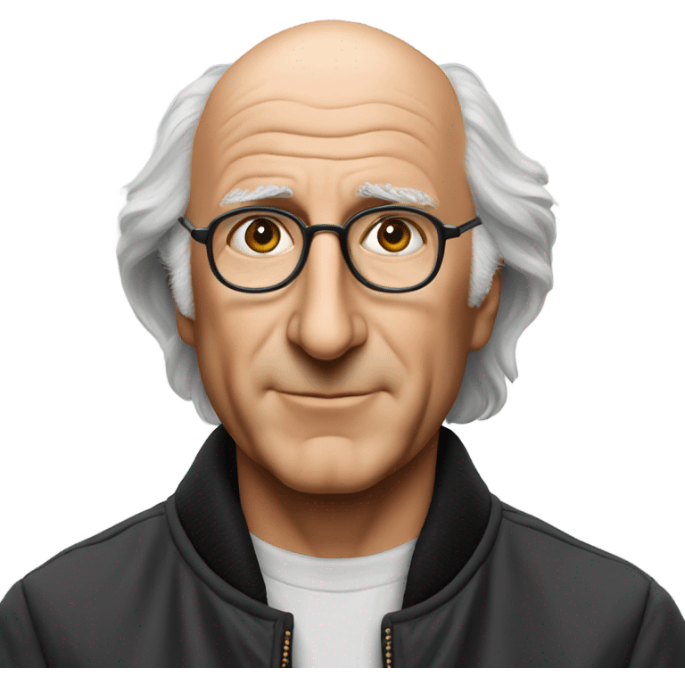 Larry David  in jacket portrait emoji