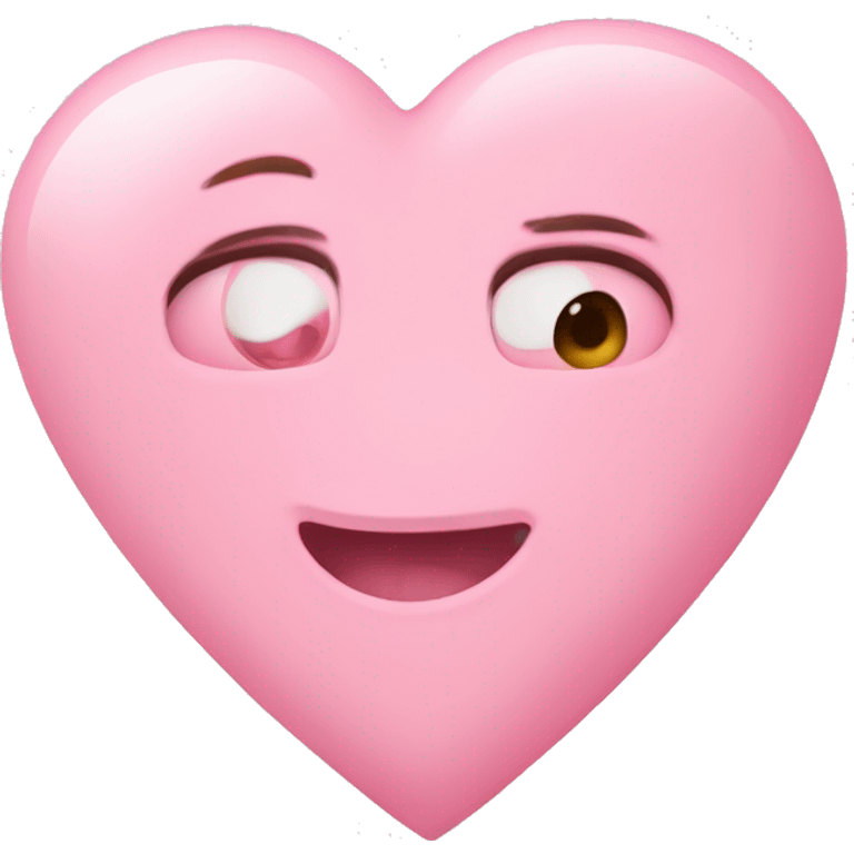 Baby pink heart emoji