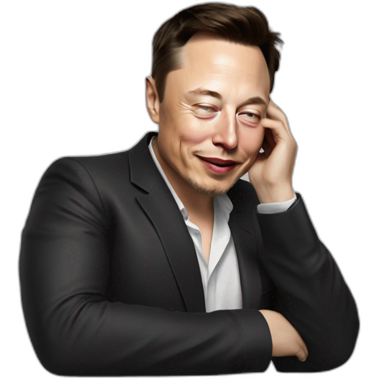 Elon musk drunk emoji