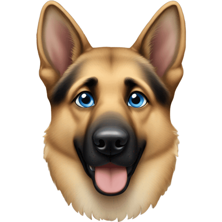 German shepherd with heterochromia emoji