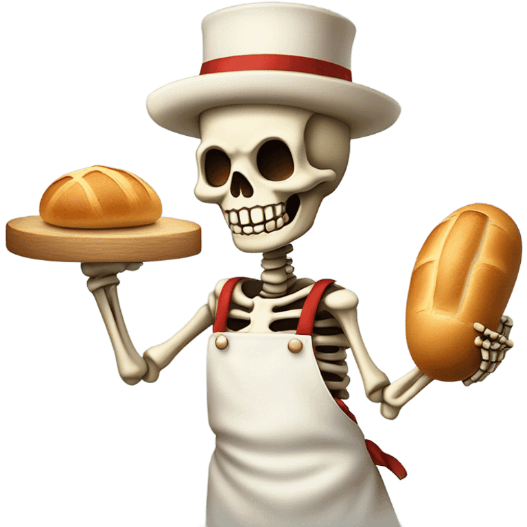 skeleton baker emoji