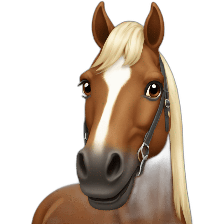 Cheval marron emoji