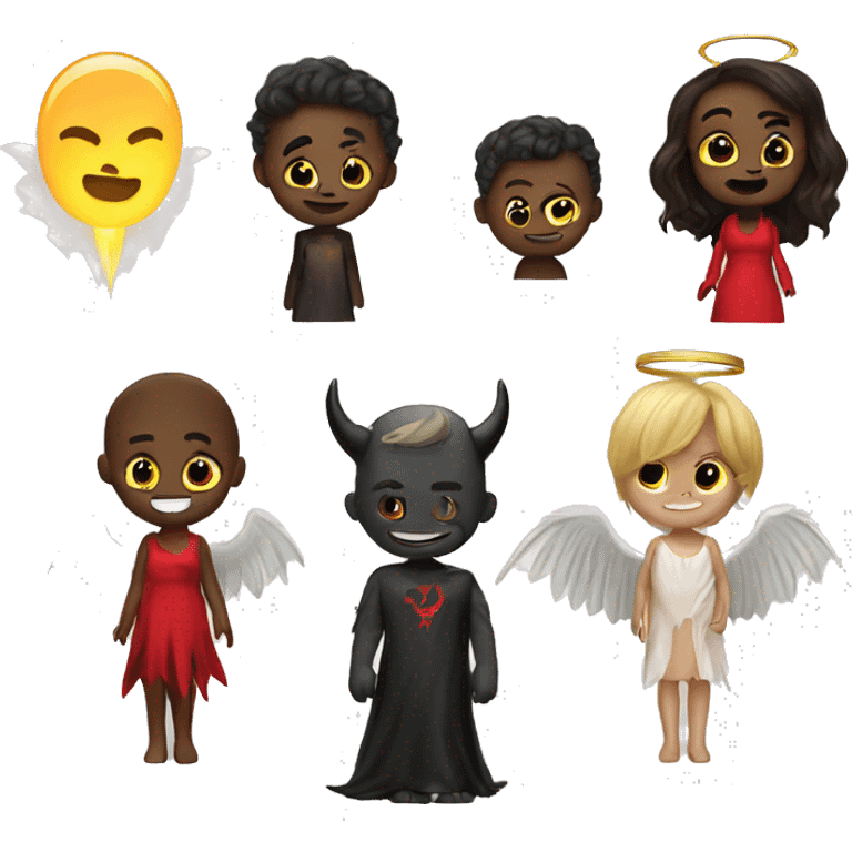 devils tale and angels halo emoji