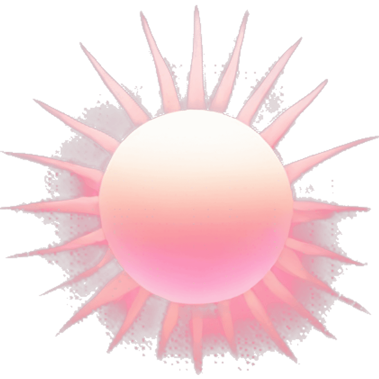 Pink rising sun emoji