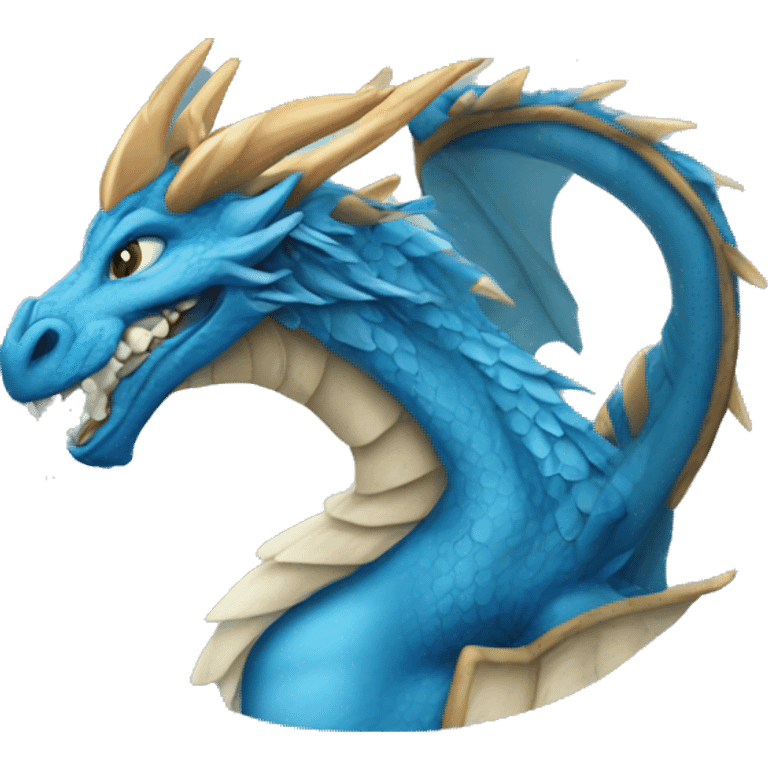 Dragón azul  emoji