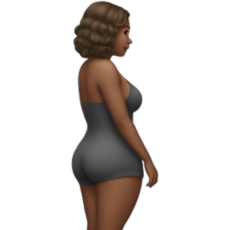 woman with big butt emoji