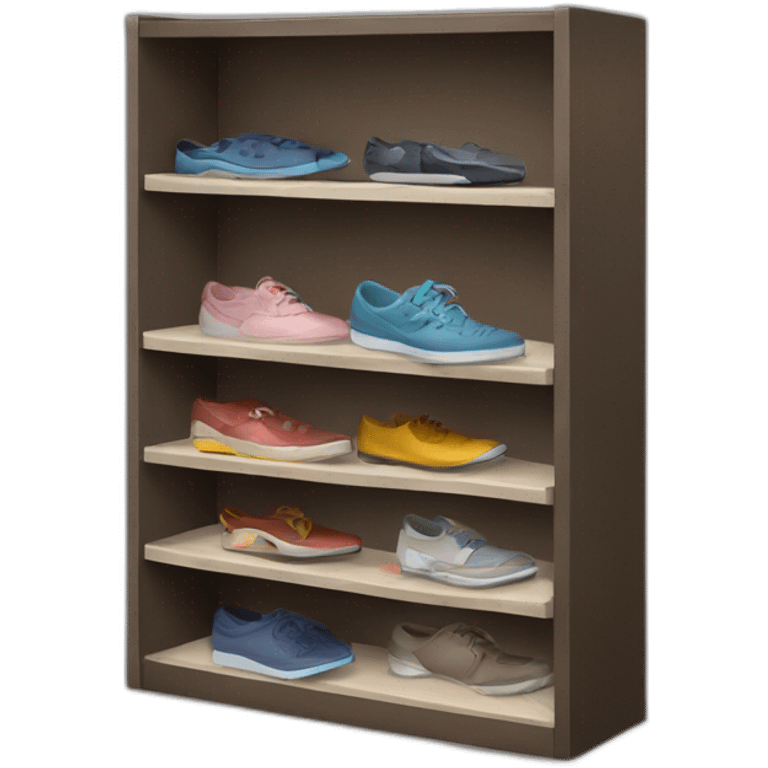 Shoe organizer without the hat on top emoji