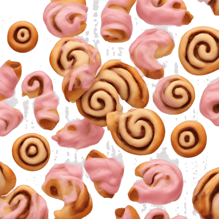 light pink Cinnamon roll emoji