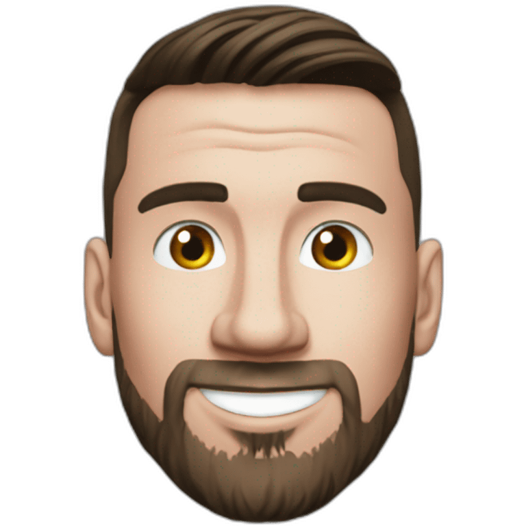 Messi sur les genoux de ronaldo emoji