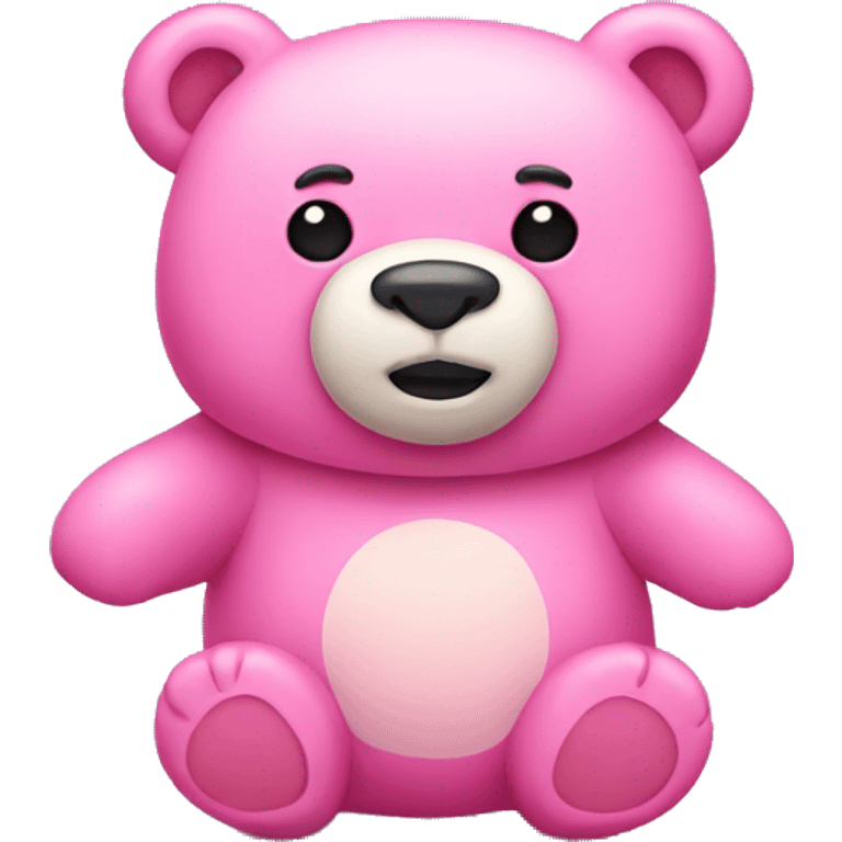 Pink bear  emoji