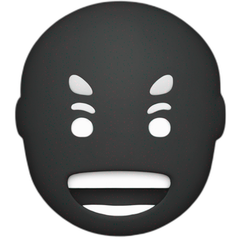 Logo Discord en noir emoji